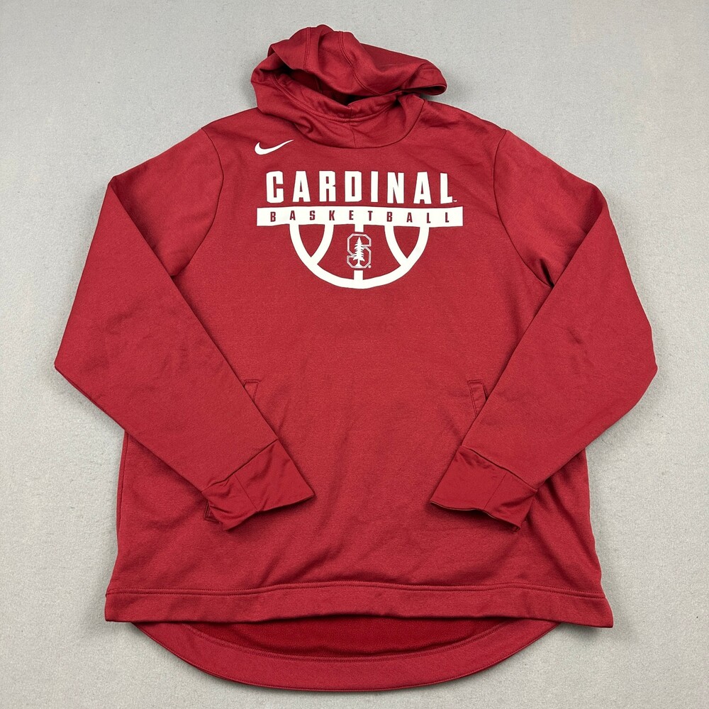 Stanford Cardinal Hoodie Men XL Red Nike Elite Dri Fit NCAA Pullover Basketball